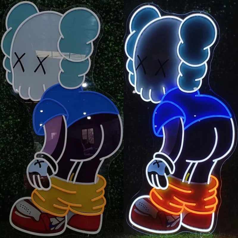 KAWS STATUE - NEON SIGN