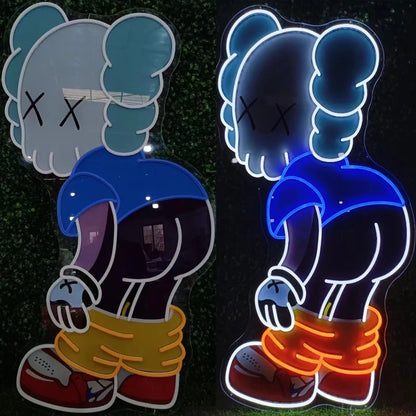KAWS STATUE - NEON SIGN